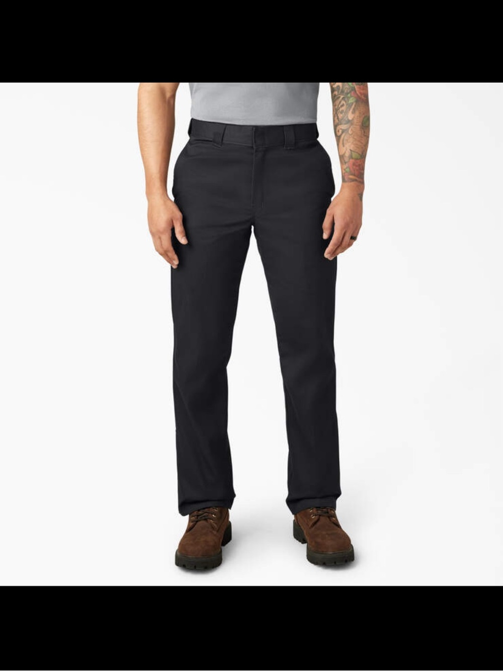 Dickies Mens 874F Classic Flex Original Fit Work Straight Leg Pants  BLK 32X32